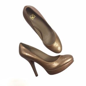 Joan & David Flipp Patent Leather Platform Heels